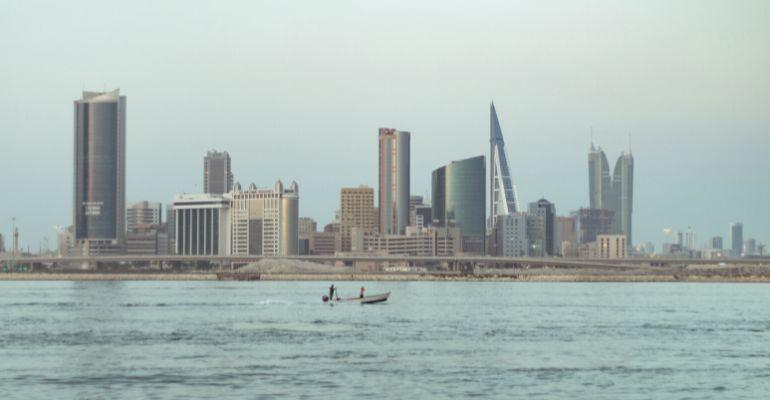 Bahrain city middle eastern buildings skyline