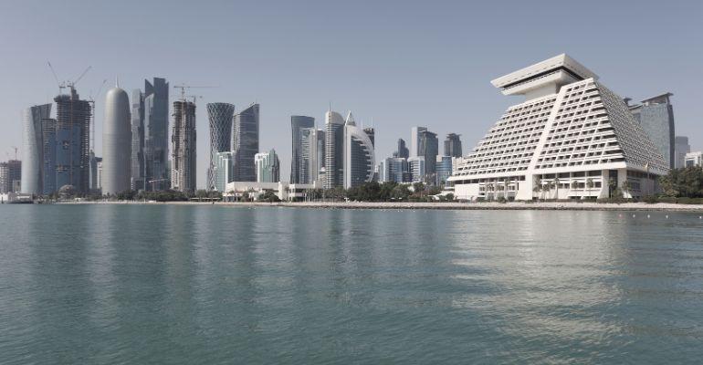 Cityscape skyline of Doha's Downtown District, Qatar.jpg