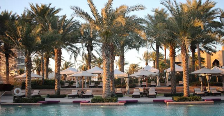 Dubai poolside pool luxury