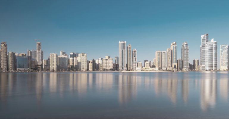 Sharjah city morning view