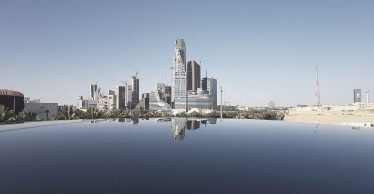 king Abdullah Financial centre reflection